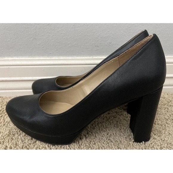 New NATURALIZER Berlin Black Leather Dress Pumps Sz 7.5 M - Picture 3 of 6
